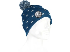 Kulich Mons Royale merino POM-POM BEANIE oily blue / white - Kulich Mons Royale merino POM-POM BEANIE oily blue / white