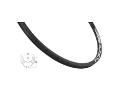 Ráfek Force BASIC DISC 622x18 32děr, černý - Ráfek Force BASIC DISC 622x18 32děr, černý