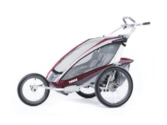 Cyklovozík THULE Chariot CTS CX 2 burgundy + cyklo set ZDARMA - Cyklovozík THULE Chariot CTS CX 2 burgundy + cyklo set ZDARMA