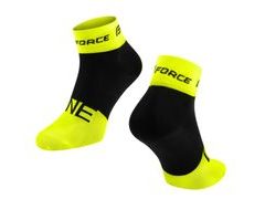 Ponožky FORCE ONE, fluo-černé - Ponožky FORCE ONE, fluo-černé