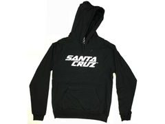 Mikina Santa Cruz STACKED LOGOHOODIE, black / white - Mikina Santa Cruz STACKED LOGOHOODIE, black / white