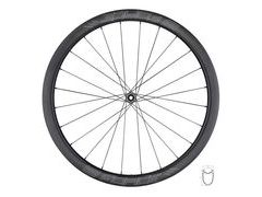 Přední silniční kolo FORCE TEAM SP KARBON DISC 40 plášťové - Přední silniční kolo FORCE TEAM SP KARBON DISC 40 plášťové