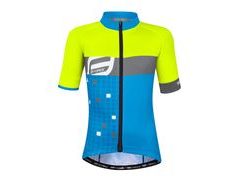 Dětský dres Force KID SQUARE fluo-modrý - Dětský dres Force KID SQUARE fluo-modrý