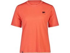 Triko Mons Royale merino ICON RELAXED TEE WMNS hot coral - Triko Mons Royale merino ICON RELAXED TEE WMNS hot coral