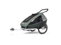 Odpružený vozík za kolo CROOZER KID FOR 2 PLUS Vaaya JUNGLE GREEN 2020 2v1 - Odpružený vozík za kolo CROOZER KID FOR 2 PLUS Vaaya JUNGLE GREEN 2020 2v1