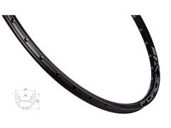 ráfek FORCE XC BASIC DISC 584x19, 32děr, černý - ráfek FORCE XC BASIC DISC 584x19, 32děr, černý
