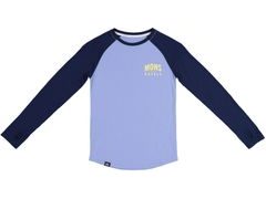 Dívčí triko Mons Royale merino GROMS LS navy / blue fog - Dívčí triko Mons Royale merino GROMS LS navy / blue fog