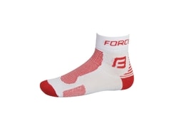 Ponožky FORCE 1, bílo - červené - Ponožky FORCE 1, bílo - červené