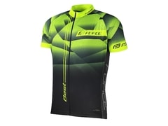 Dres s krátkým rukávem FORCE BEST, fluo-černý - Dres s krátkým rukávem FORCE BEST, fluo-černý