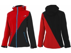 Cyklo bunda softshellová GHOST, dámska red/black - Cyklo bunda softshellová GHOST, dámska red/black
