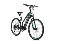Dámské crossové elektrokolo Leader Fox EXETER 28" černá mat/světle zelená 2019 - Dámské crossové elektrokolo Leader Fox EXETER 28" černá mat/světle zelená 2019