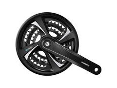 SHIMANO kliky TOURNEY FC-TX801 4hran 3x7/8 175 mm 42x32x22z s krytem černé - SHIMANO kliky TOURNEY FC-TX801 4hran 3x7/8 175 mm 42x32x22z s krytem černé