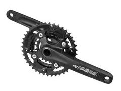 Kliky Force NINE3.3+ Al 40/30/22z s osou 175mm, černé - Kliky Force NINE3.3+ Al 40/30/22z s osou 175mm, černé