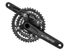 Kliky FORCE TEN3.3+ Al 42/32/24z s osou 175mm, čer - Kliky FORCE TEN3.3+ Al 42/32/24z s osou 175mm, čer