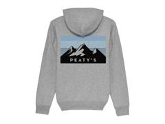 Mikina PEATY'S PUBWEAR CREW MIKINA S KAPUCÍ - 3 PEAKS SUNRISE / HEATHER GREY - Mikina PEATY'S PUBWEAR CREW MIKINA S KAPUCÍ - 3 PEAKS SUNRISE / HEATHER GREY