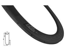 Ráfek Force silniční galuskový KARBON 80mm, 20děr - Ráfek Force silniční galuskový KARBON 80mm, 20děr
