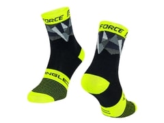 Ponožky Force TRIANGLE, černo - fluo - šedé - Ponožky Force TRIANGLE, černo - fluo - šedé