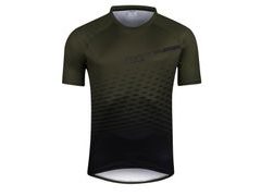 Pánský dres s krátkým rukávem FORCE MTB ANGLE, army - Pánský dres s krátkým rukávem FORCE MTB ANGLE, army