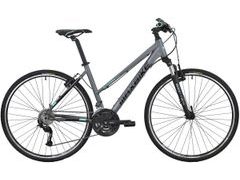 Dámské crossové kolo Maxbike Aras Lady 28" - Matně Šedá / Tyrkysová - Dámské crossové kolo Maxbike Aras Lady 28" - Matně Šedá / Tyrkysová