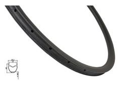 ráfek FORCE MTB 29" plášťový KARBON 28mm, 28děr - ráfek FORCE MTB 29" plášťový KARBON 28mm, 28děr