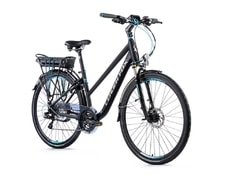 Dámské trekkingové elektrokolo Leader Fox FORENZA LADY 28"černá mat/modrá 2018 - Dámské trekkingové elektrokolo Leader Fox FORENZA LADY 28"černá mat/modrá 2018