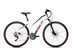 Dámské crossové kolo GHOST SQUARE 2.8 AL - Star White / Jet Black / Fiery Red 2020 - Dámské crossové kolo GHOST SQUARE 2.8 AL - Star White / Jet Black / Fiery Red 2020