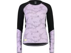 Dámské triko Mons Royale merino BELLA TECH LS lilac micro - Dámské triko Mons Royale merino BELLA TECH LS lilac micro