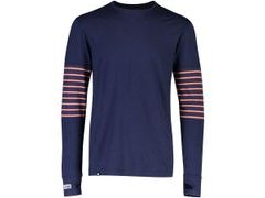 Triko Mons Royale merino ALTA TECH LS CREW navy / alpine stripe - Triko Mons Royale merino ALTA TECH LS CREW navy / alpine stripe