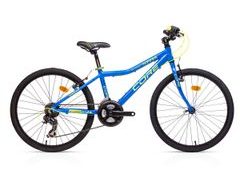 Dětské kolo Core Nipper 24", odpružená vidlice - Modrá + Reflexní Žlutá 2022 - Dětské kolo Core Nipper 24", odpružená vidlice - Modrá + Reflexní Žlutá 2022