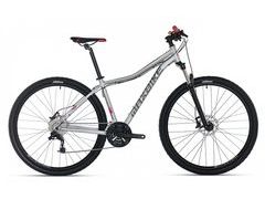 Dámské horské kolo MAXBIKE Toba lady 29 šedý mat / červená - Dámské horské kolo MAXBIKE Toba lady 29 šedý mat / červená