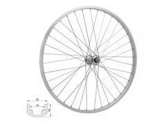 Kolo zapletené 28" 622-19 přední 36 děr stříbrné Union/CnSpoke 