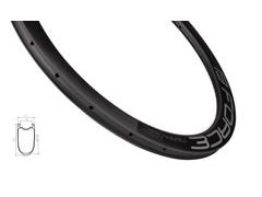 ráfek FORCE siln. plášťový KARBON DISC 50mm, 24děr - ráfek FORCE siln. plášťový KARBON DISC 50mm, 24děr