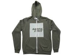 Mikina SQUARED ZIP HOODIE olive - Mikina SQUARED ZIP HOODIE olive