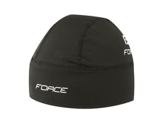 Cyklo čepice pod přilbu Force zateplená lycra černá - Cyklo čepice pod přilbu Force zateplená lycra černá