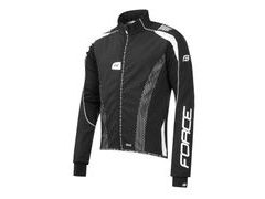 Cyklo bunda Force X72 PRO softshell pánská, černo-bílá - Cyklo bunda Force X72 PRO softshell pánská, černo-bílá