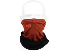 Nákrčník Mons Royale merino FIFTY-FIFTY MESH NECKWARMER black / clay - Nákrčník Mons Royale merino FIFTY-FIFTY MESH NECKWARMER black / clay
