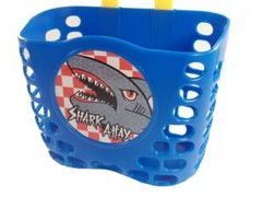 Dětský koš barevný modrý Shark + pásky - Dětský koš barevný modrý Shark + pásky