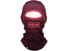 Kukla Mons Royale merino SANTA ROSA HINGE BALACLAVA BOX LOGO burgundy - Kukla Mons Royale merino SANTA ROSA HINGE BALACLAVA BOX LOGO burgundy