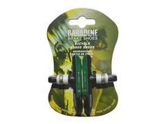 Brzdové špalky Baradine, "V" MTB-959V, černo-zelené - Brzdové špalky Baradine, "V" MTB-959V, černo-zelené
