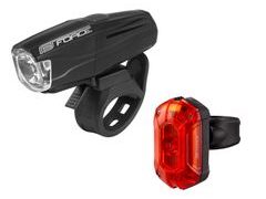světla sada FORCE VARIO USB přední+zadní - světla sada FORCE VARIO USB přední+zadní