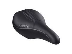Dámské sedlo FORCE COMFORT THUNDER, černé - Dámské sedlo FORCE COMFORT THUNDER, černé