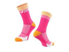 Ponožky FORCE STREAK, růžovo-oranžové 