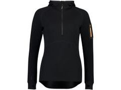 Mikina Mons Royale merino ASCEND MIDI HALF ZIP HOOD blue velvet - Mikina Mons Royale merino ASCEND MIDI HALF ZIP HOOD blue velvet