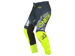 pánské enduro kalhoty O'NEAL ELEMENT CAMO šedá/neonově žlutá - pánské enduro kalhoty O'NEAL ELEMENT CAMO šedá/neonově žlutá