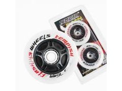 Kolečka Tempish FLASHING 76x24mm 85A 2ks bílé - Kolečka Tempish FLASHING 76x24mm 85A 2ks bílé