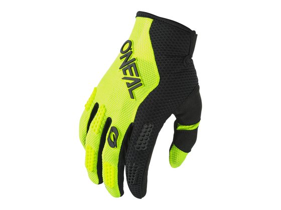 Dlouhoprsté rukavice O'NEAL ELEMENT RACEWEAR černá/neonově žlutá