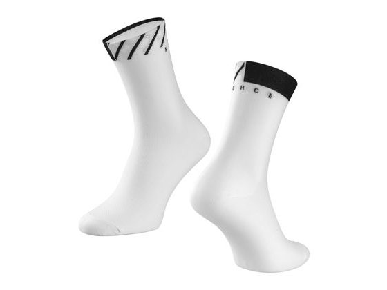 ponožky FORCE MARK, bílé L-XL/42-46