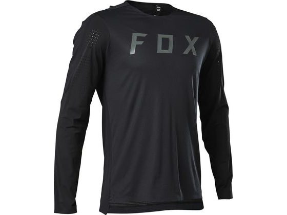 Pánský enduro dres FOX  Flexair Pro Ls Jersey Black -  dlouhý rukáv