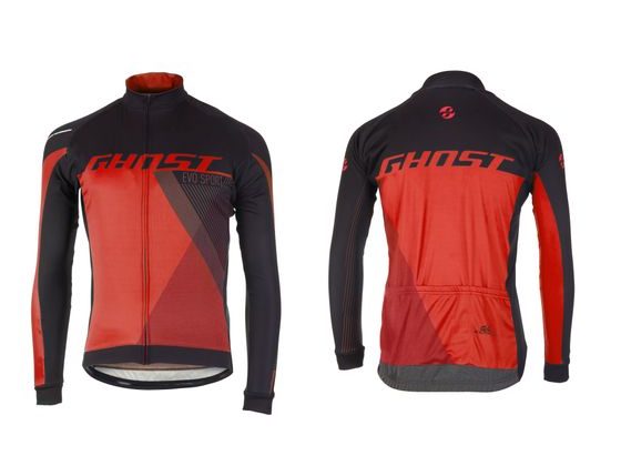 Pánský dres Ghost Performance Evo dlouhý rukáv - black / red