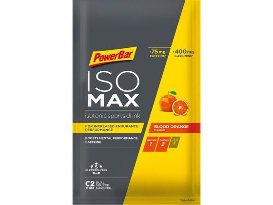 Nápoj PowerBar ISOMAX krvavý pomeranč s kofeinem 50g